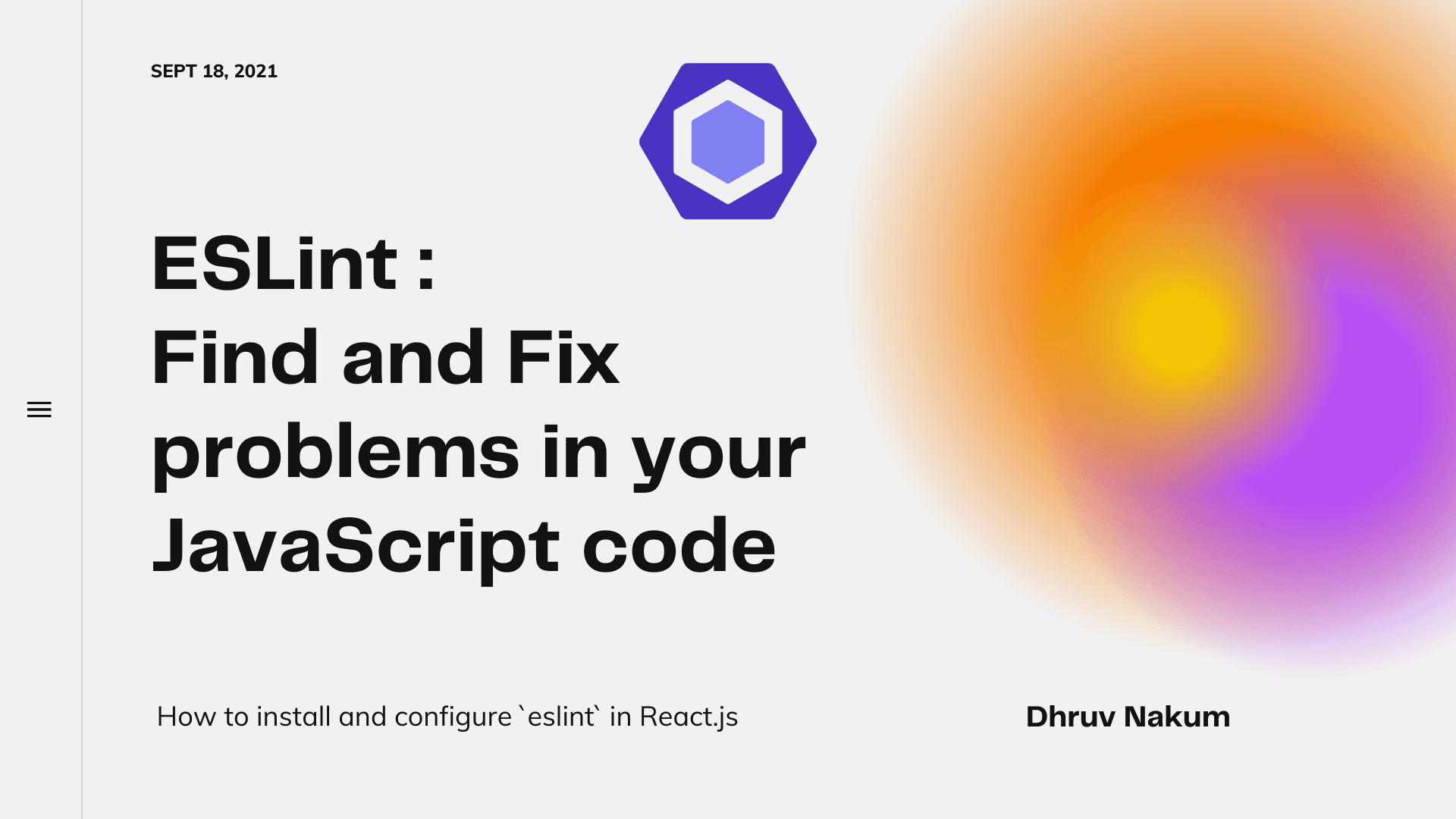 ESLint: Find and Fix problems in your JavaScript code