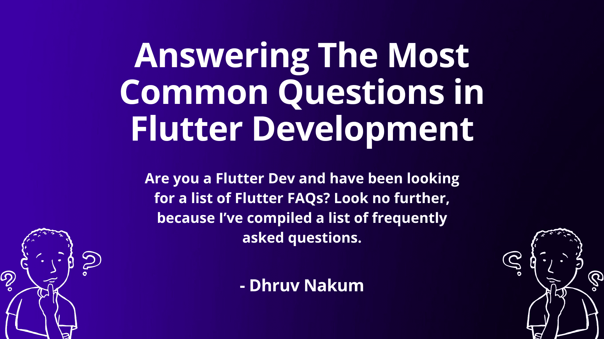 Flutter FAQs