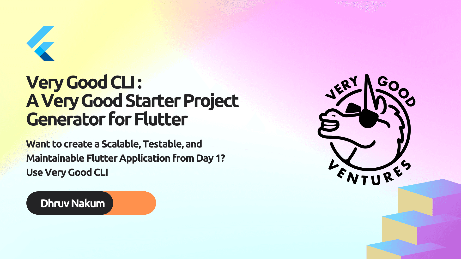 Very Good CLI - A Very Good Starter Project Generator for Flutter