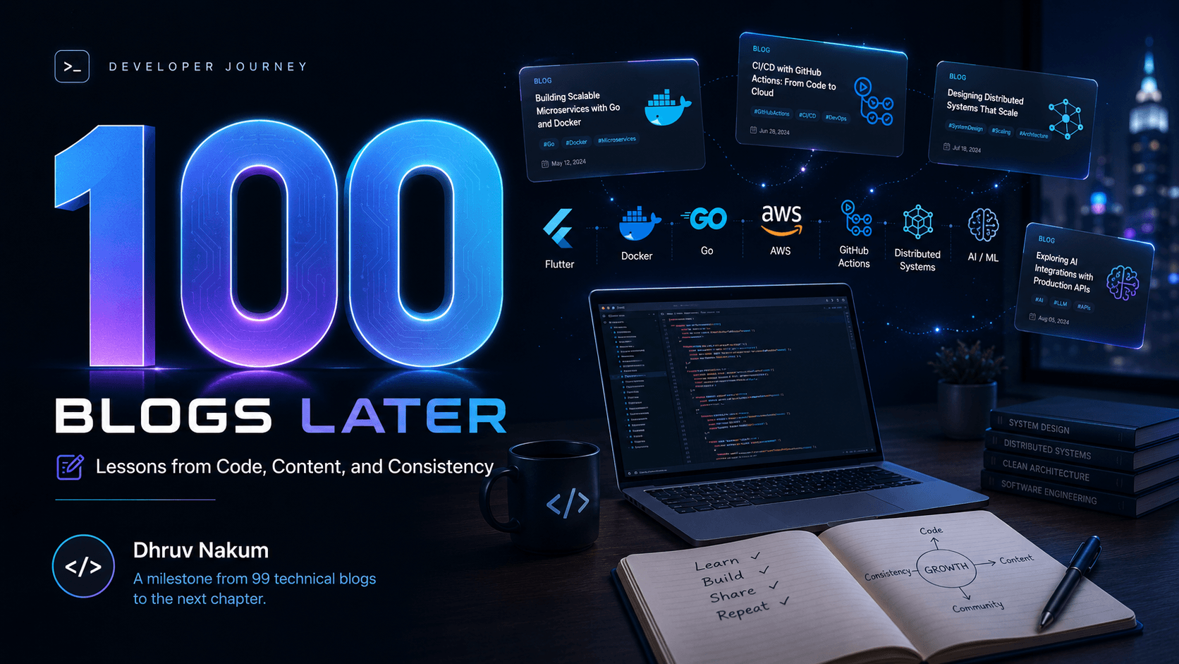 100 Blogs Later: Lessons from Code, Content, and Consistency